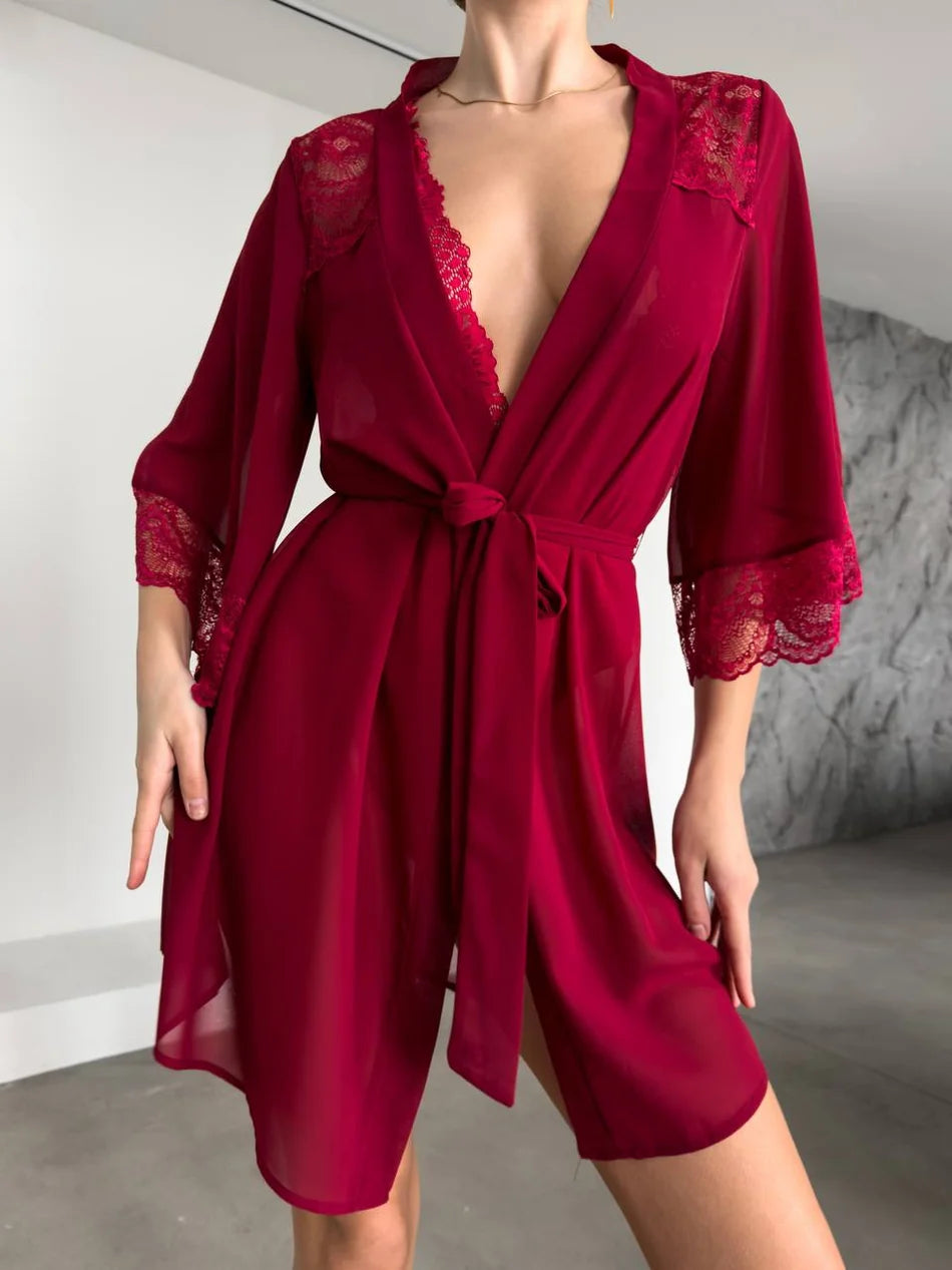 CRIMSON SERAPHINA BODYSUIT SET – TenneSecret Sabahlık