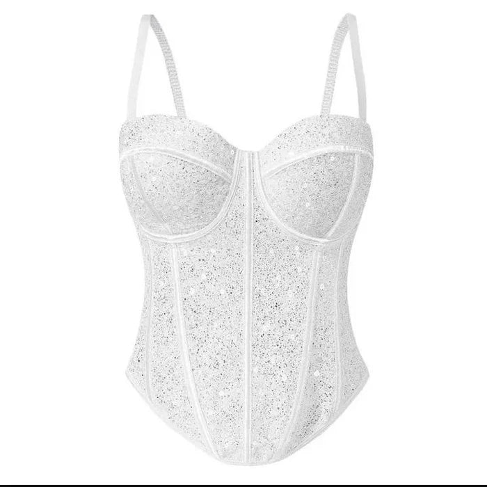 IVORY CRYSTAL MUSE BUSTIER – TenneSecret Bra & Bralet Takımları