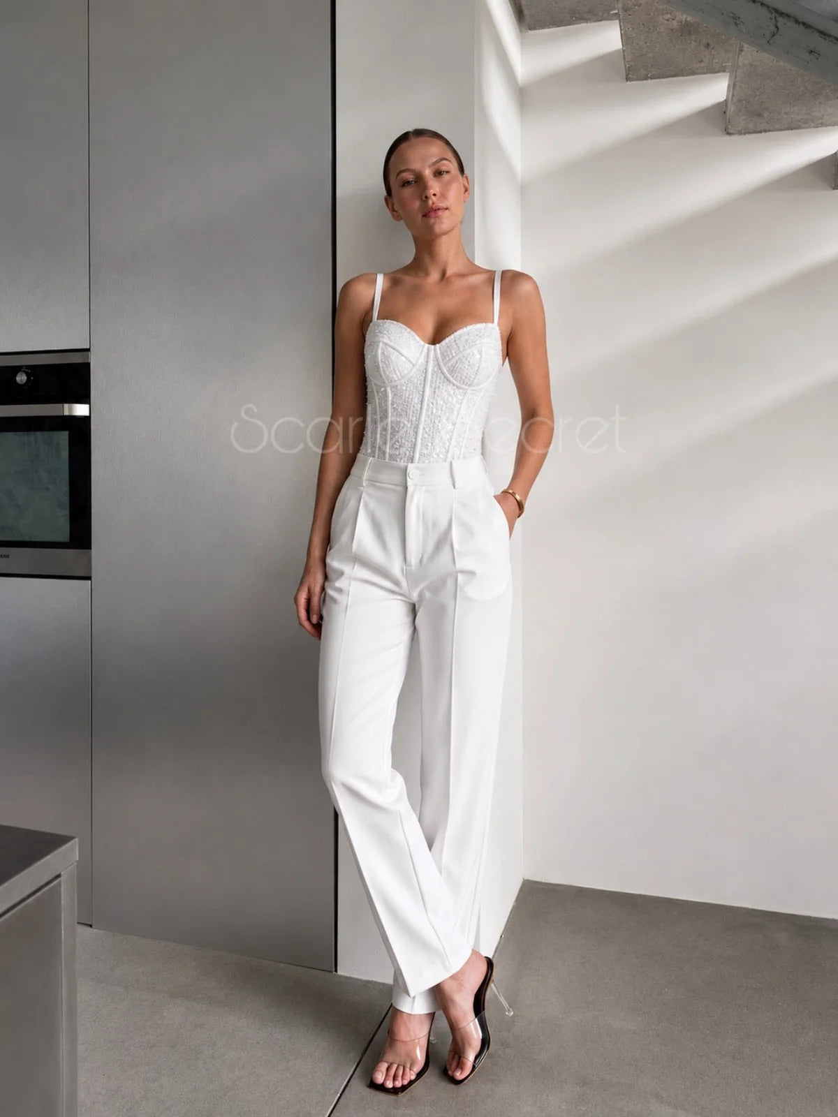 IVORY CRYSTAL MUSE BUSTIER – TenneSecret Bra & Bralet Takımları