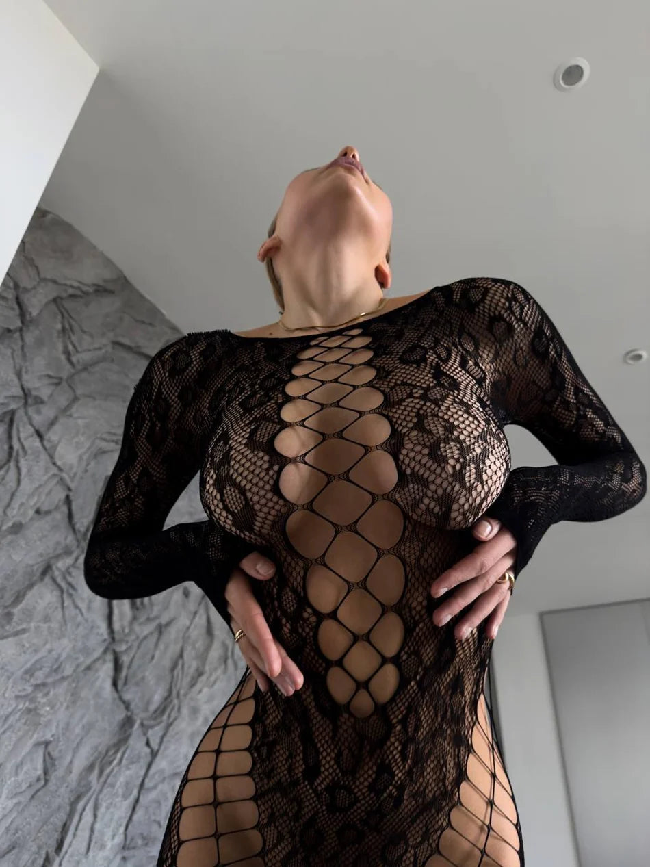 WILD LACE PANTHER BODYSTOCKING – TenneSecret Vücut Çorabı